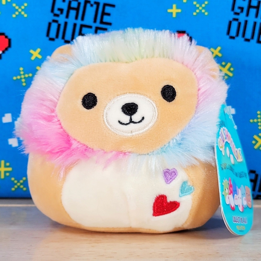 Squishmallow Leonard the Lion 5" UltraSoft Stuffed Valentine's Day Toy Plush NWT